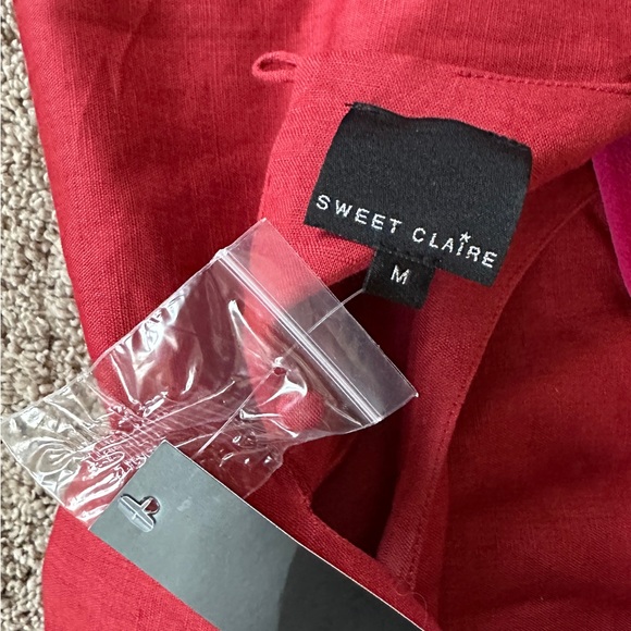 Red Ruffle Wrap Dress - Picture 3 of 3